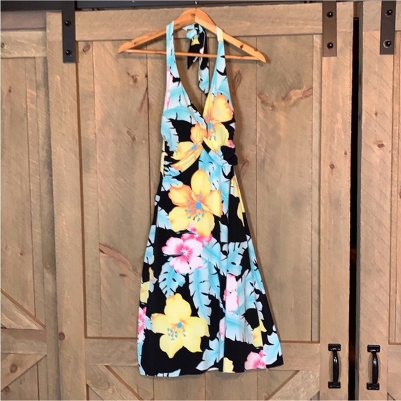 Cache tropical print halter neck sundress - Picture 2 of 12